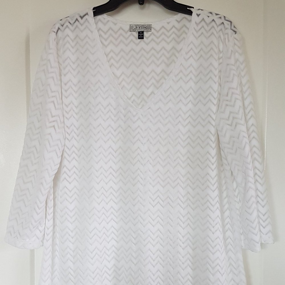 Plus Size Blowout! J Valdi Beach Pool Swim Coverup Dress Size 1X - Perfect Cond